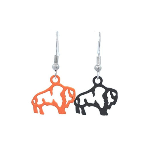Orange & Black Bandits Earrings