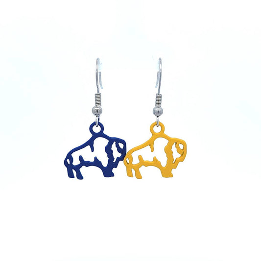 Blue and Yellow Buffalo Sabres Earrings