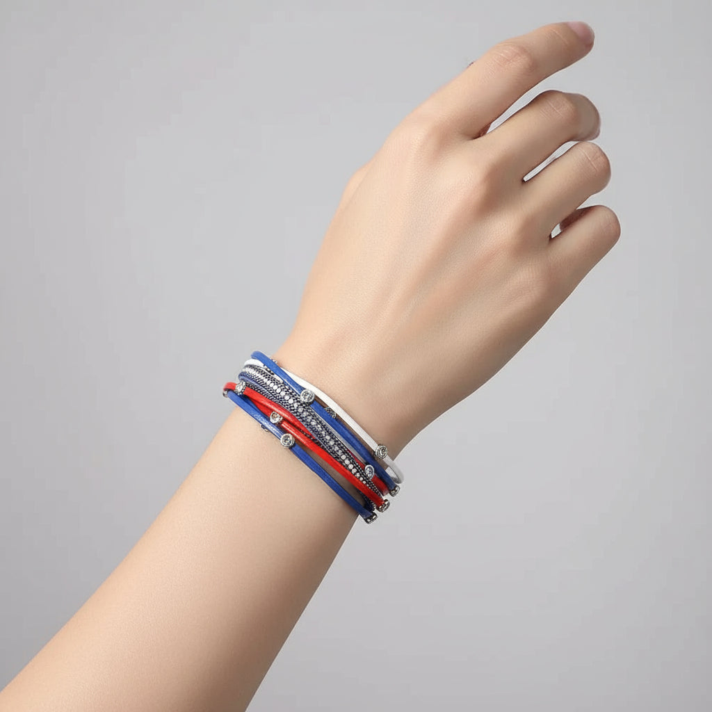 Buffalo Football Fan Wrap Bracelet
