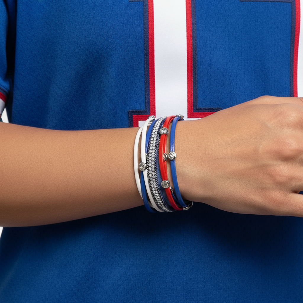Buffalo Football Fan Wrap Bracelet
