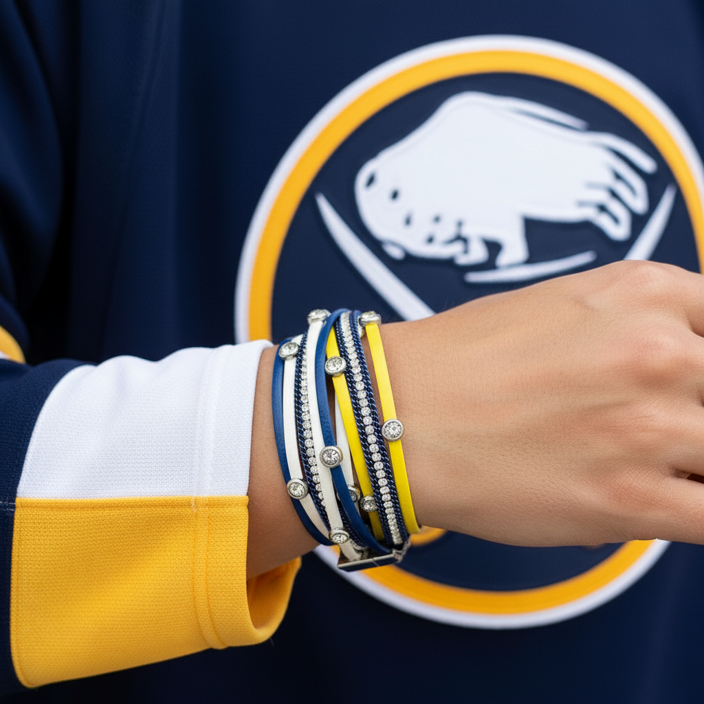 Buffalo Sabres Color Wrap Bracelet