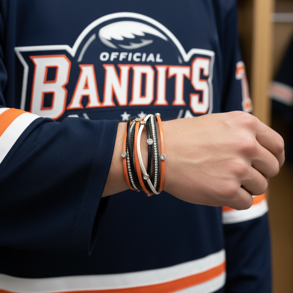 Buffalo Bandits Lacrosse Fan Wrap Bracelet