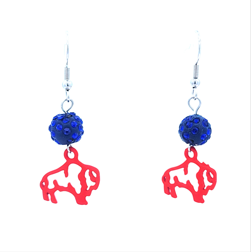 Sparkling Buffalo Earrings