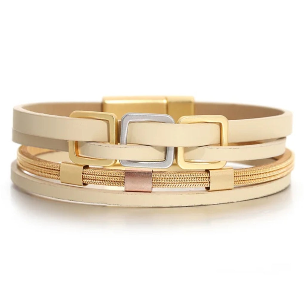 3 Square cuff Bracelet