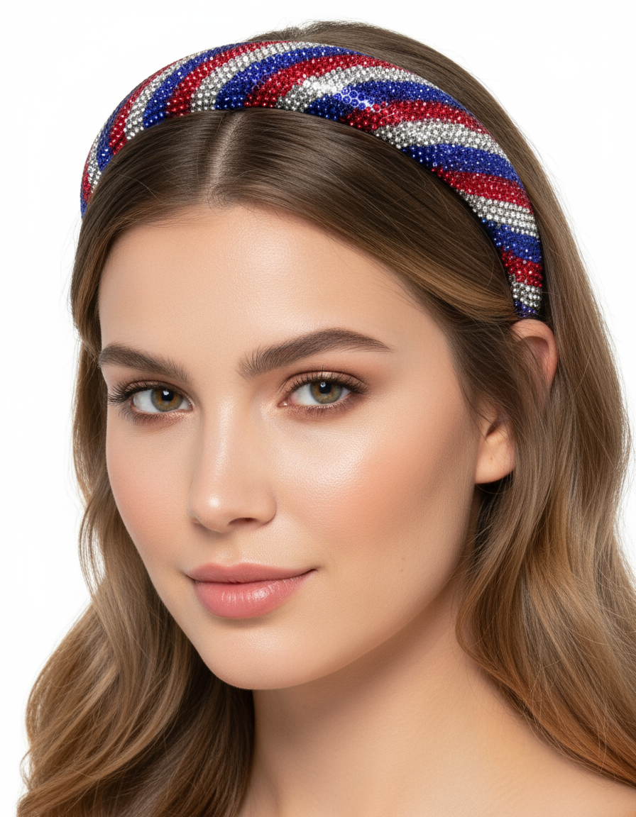 Buffalo Football RWB Sparkle Headband