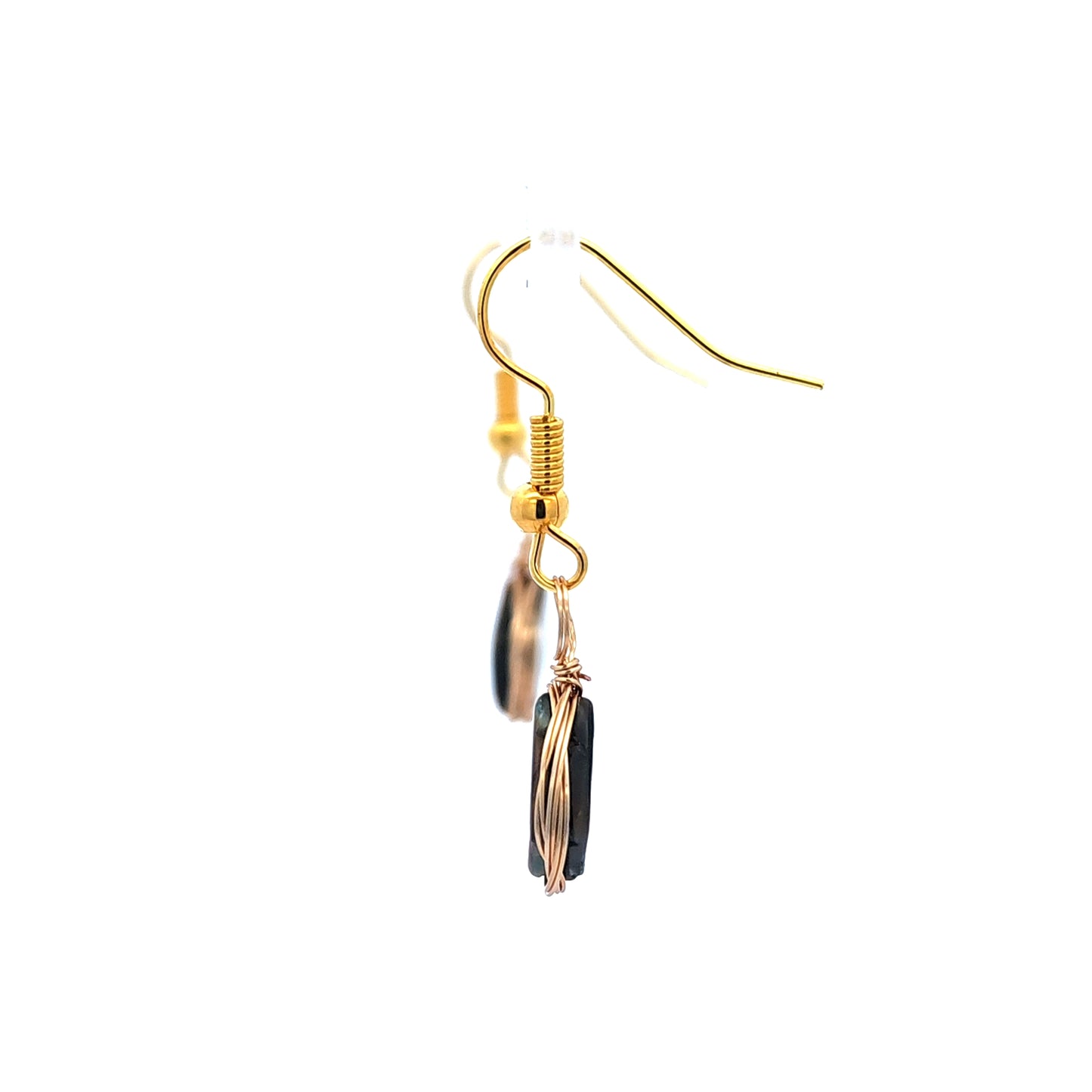 Mother of Pearl in Gold Earrings