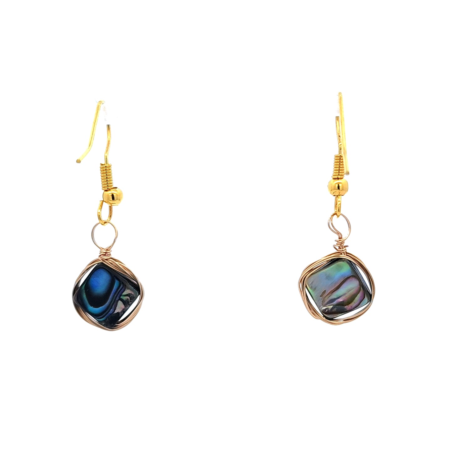 Mother of Pearl in Gold Earrings