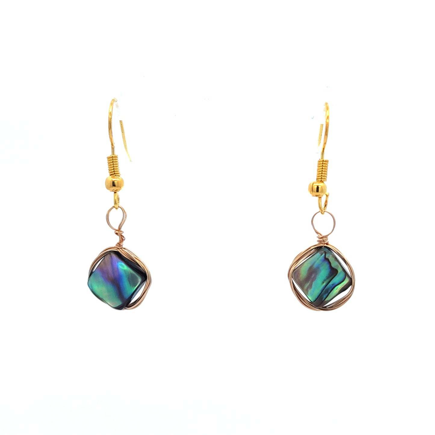 Mother of Pearl in Gold Earrings
