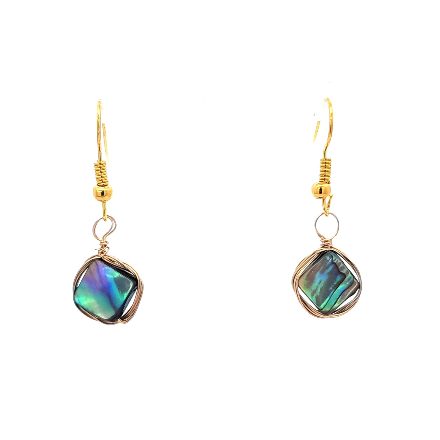 Mother of Pearl in Gold Earrings