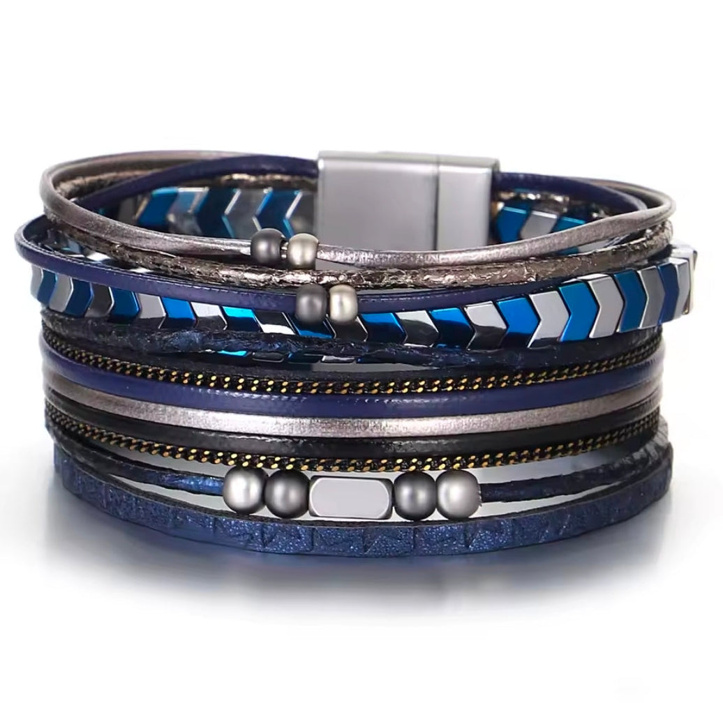 Blue Arrow Cuff