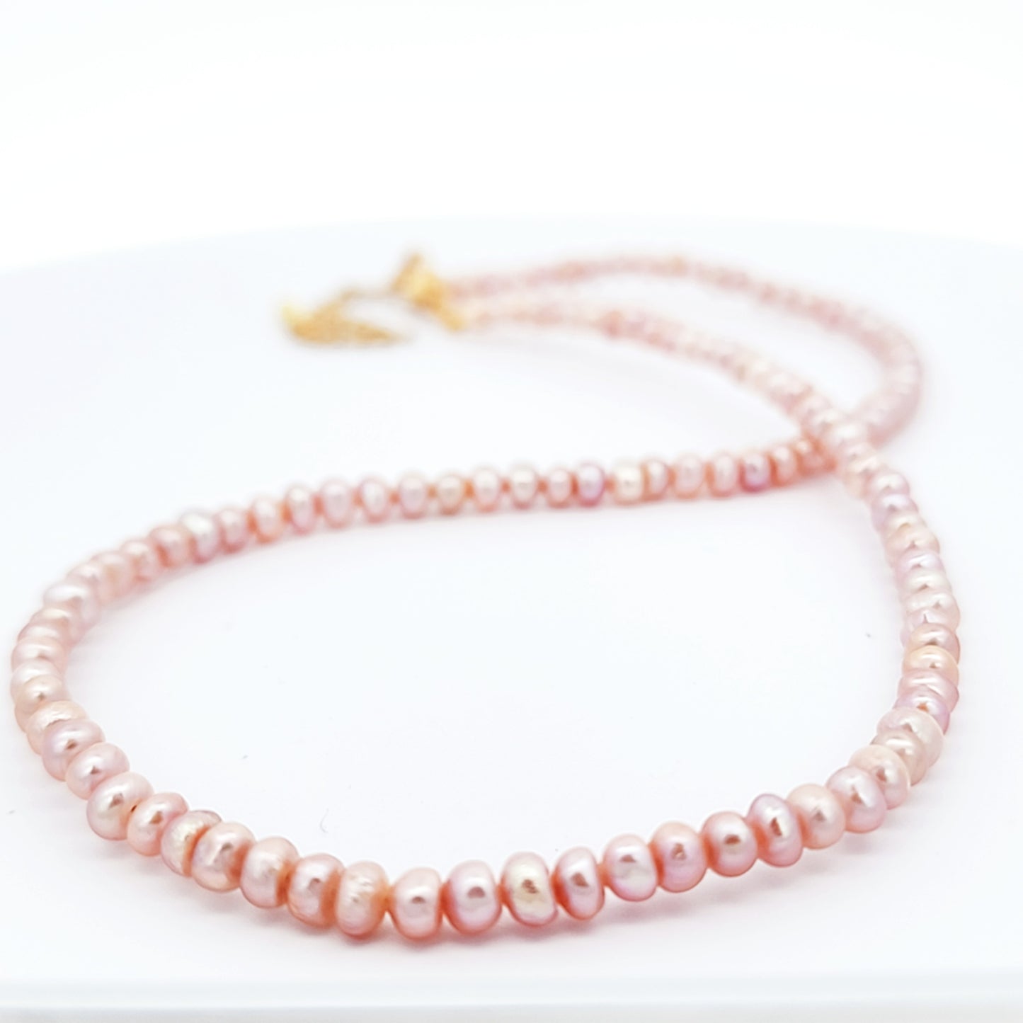 Dainty Pink Freshwater Pearl Necklace