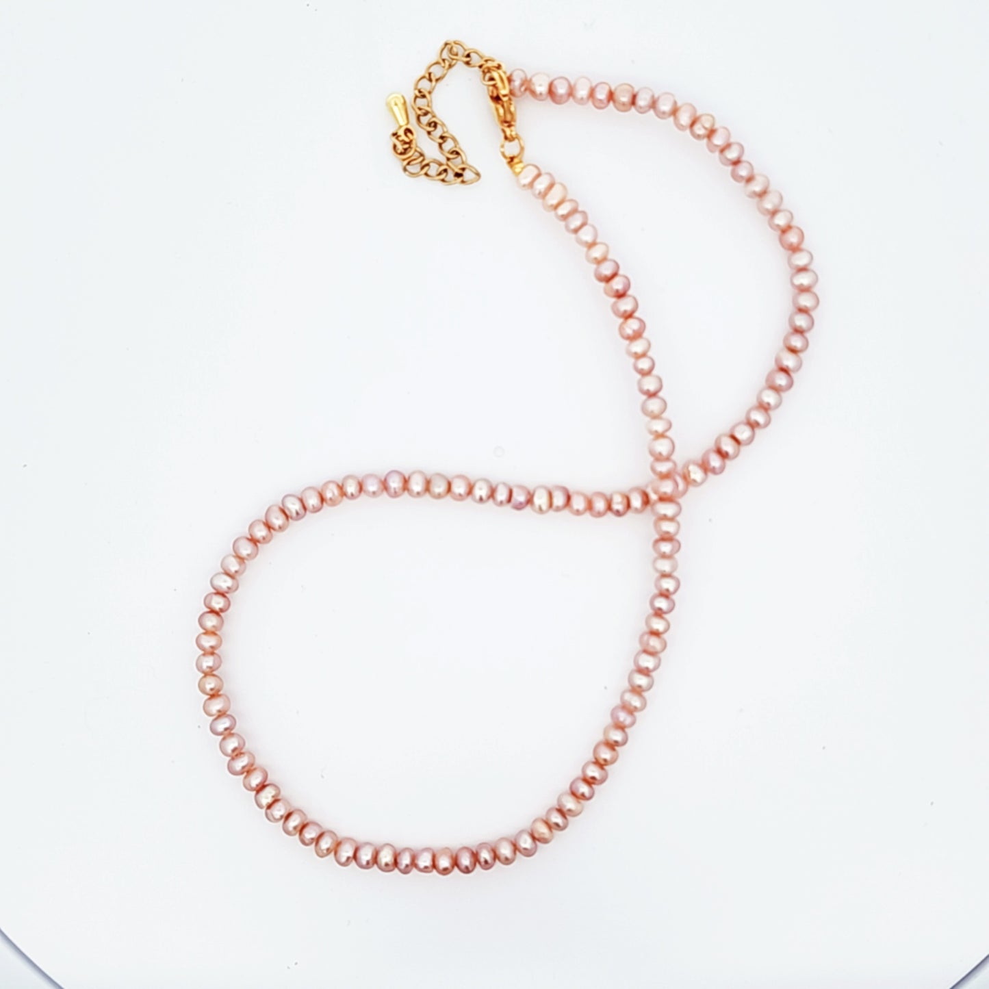 Dainty Pink Freshwater Pearl Necklace