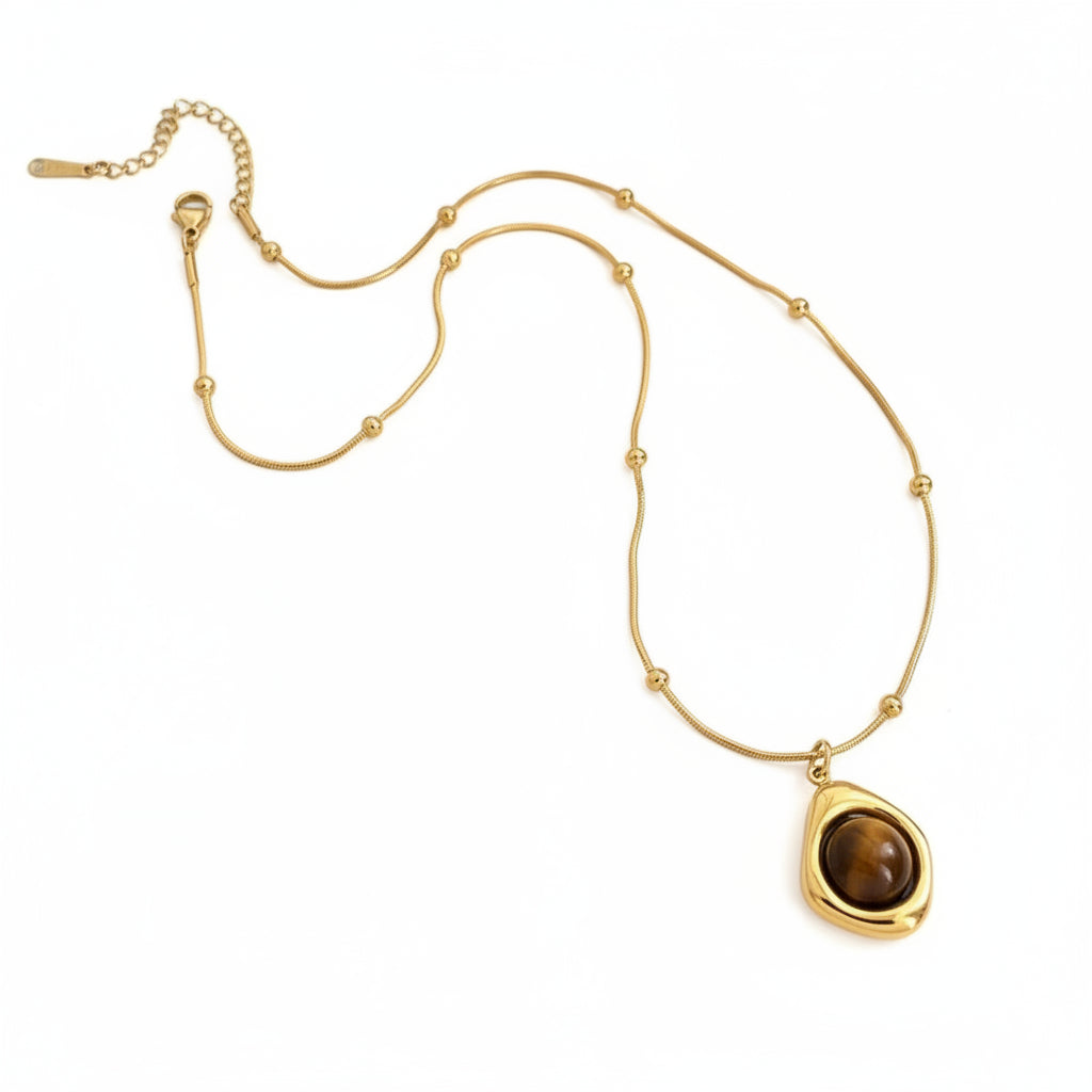 Tiger's Eye Pendant Necklace