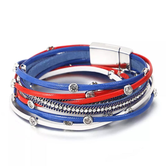 Buffalo Football Fan Wrap Bracelet