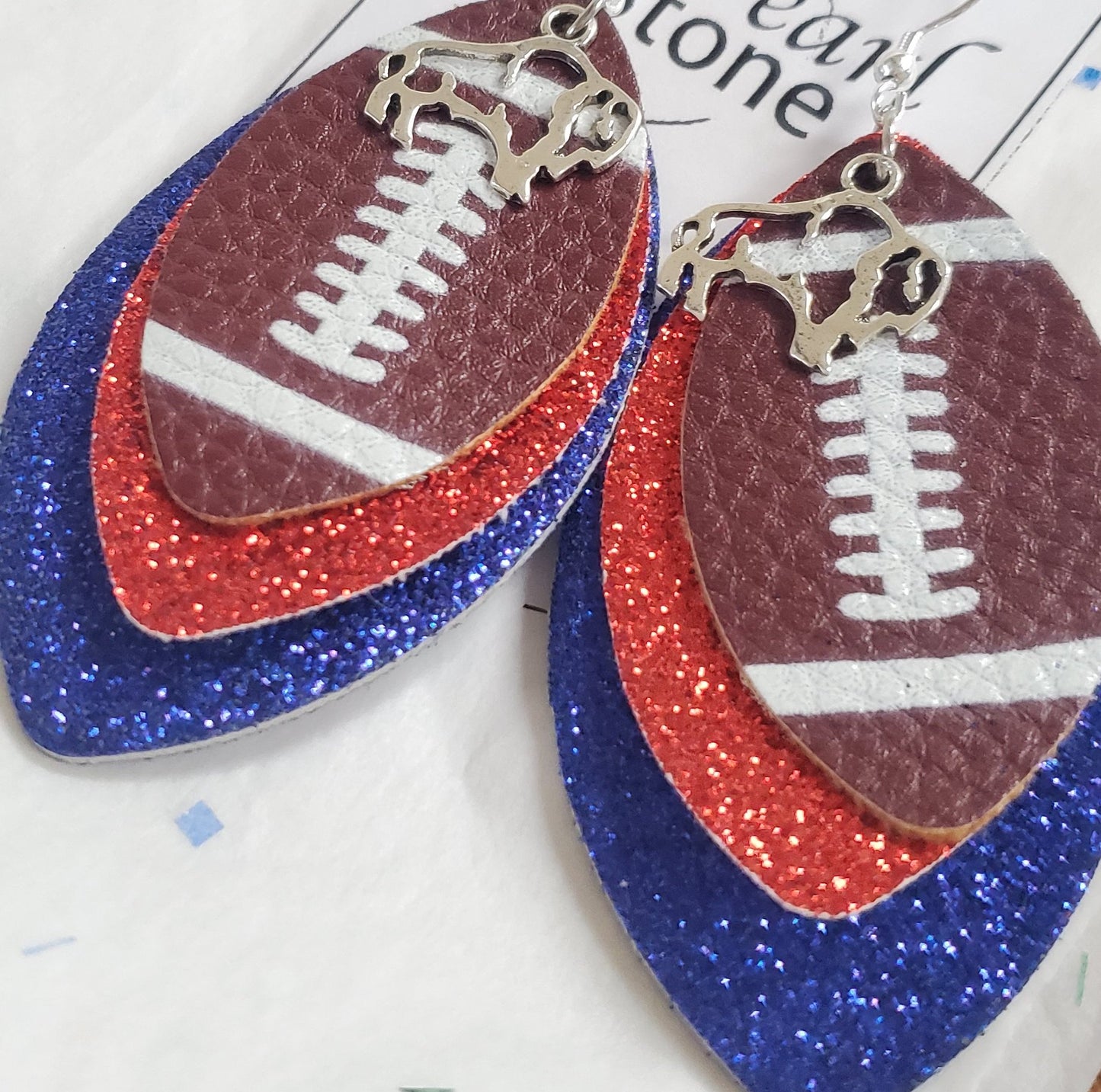 Buffalo Football Earrings