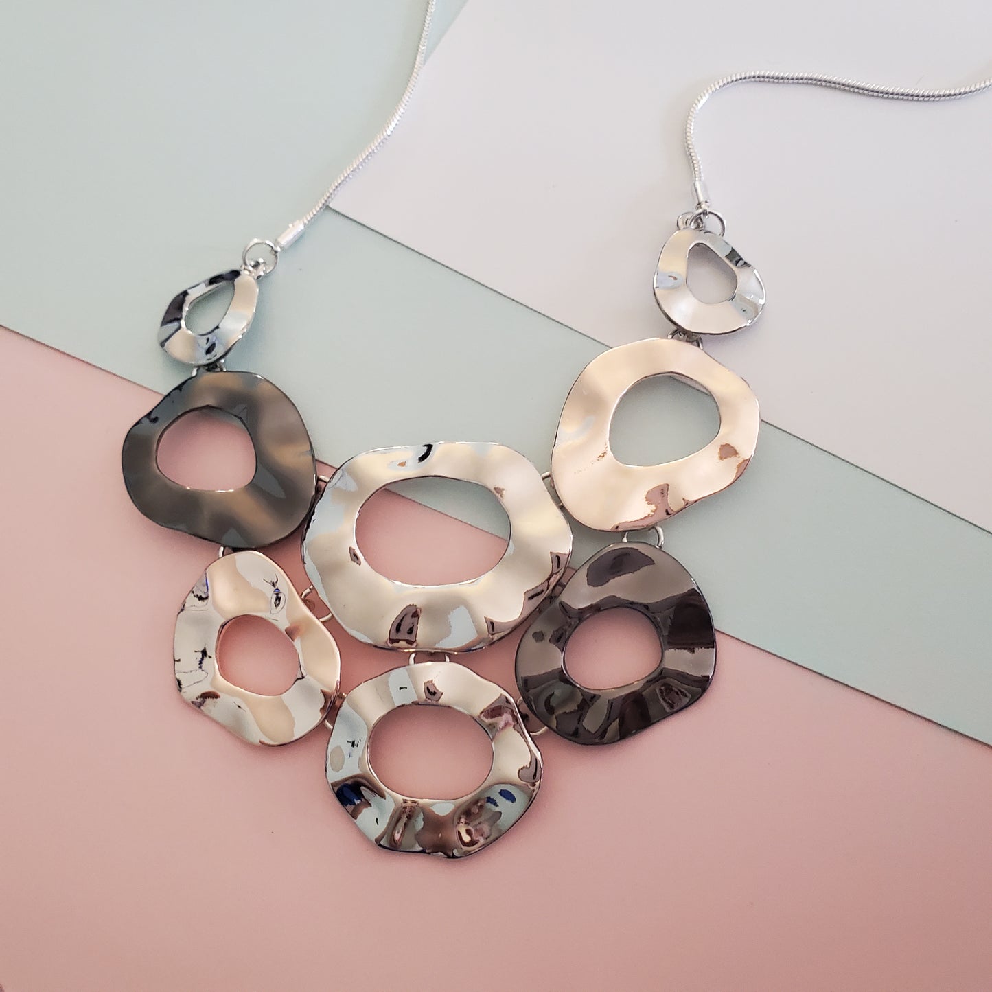 Lydia's Circles Bib Necklace