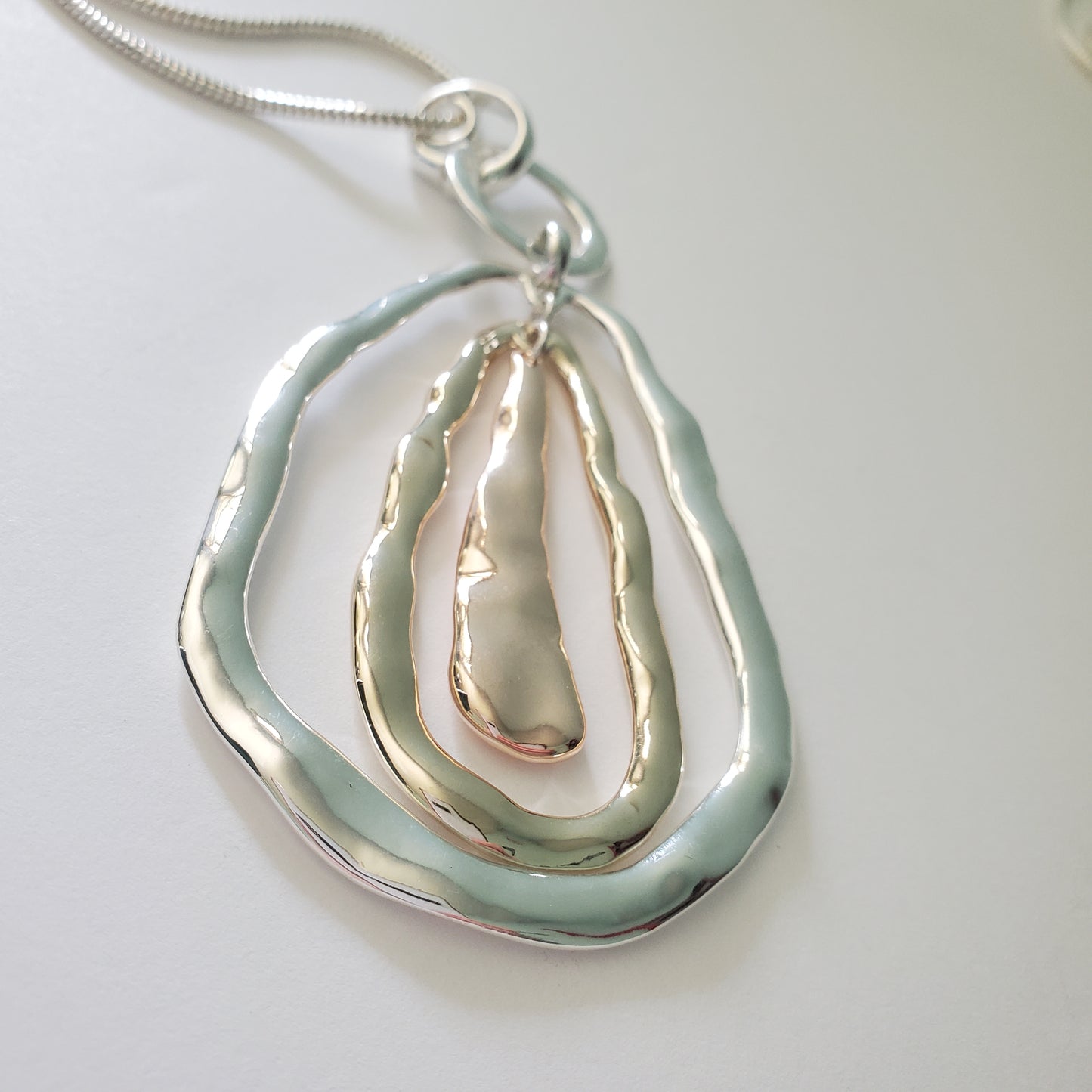 Rachel's Triple tone long necklace