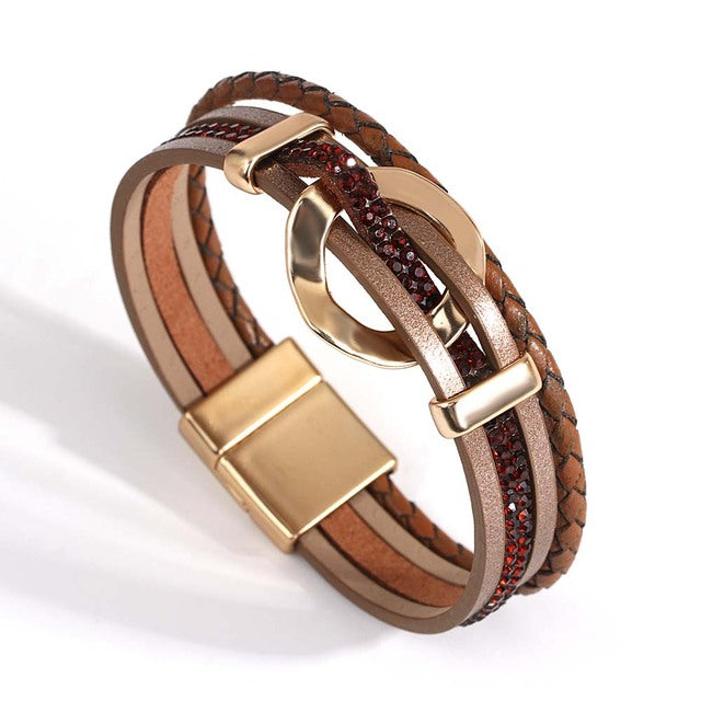 Hammered Circle Skinny Cuff