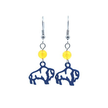 Blue and Yellow Sabres Earrings