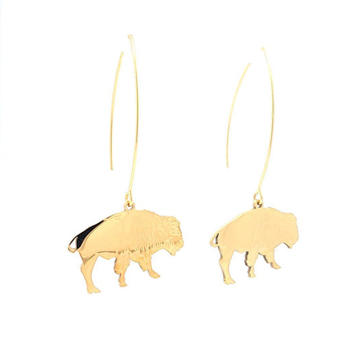 V-hook Buffalo Earrings