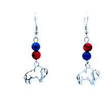 Buffalo Fan Charm Earrings