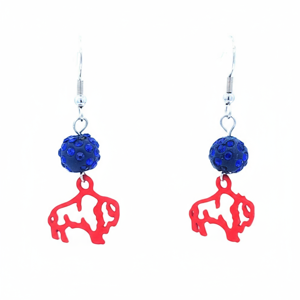 Sparkling Buffalo Bills Earrings