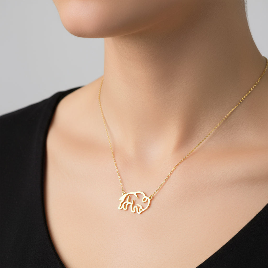 Elegant Buffalo Necklace (Stainless Steel)