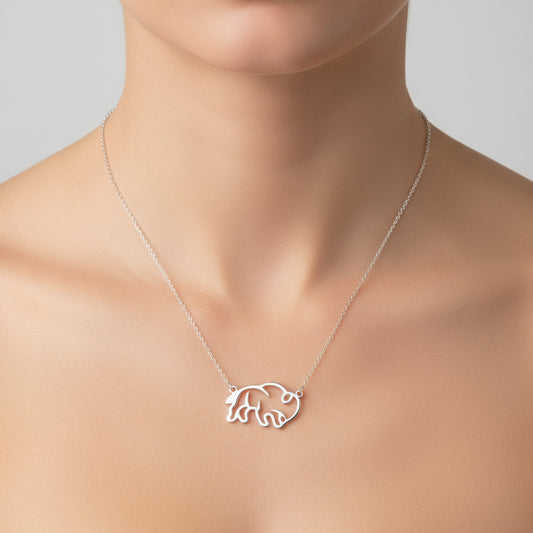 Elegant Buffalo Necklace (Stainless Steel)