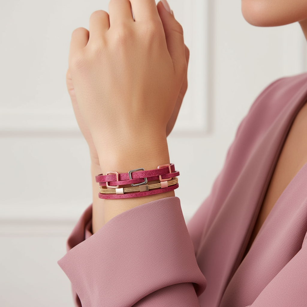 3 Square cuff Bracelet