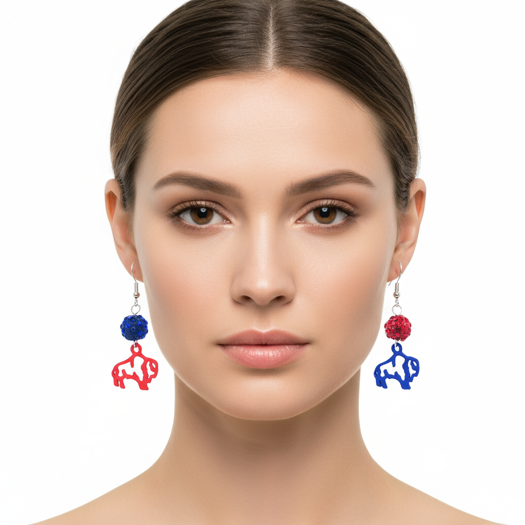 Sparkling Buffalo Bills Earrings