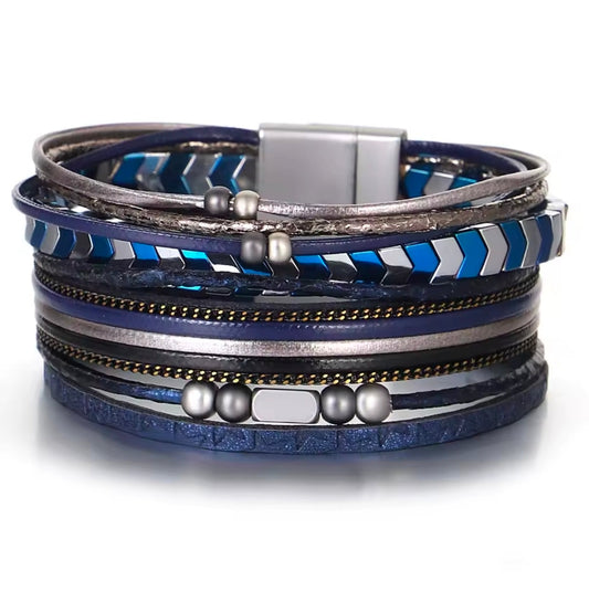 Blue Arrow Cuff Bracelet