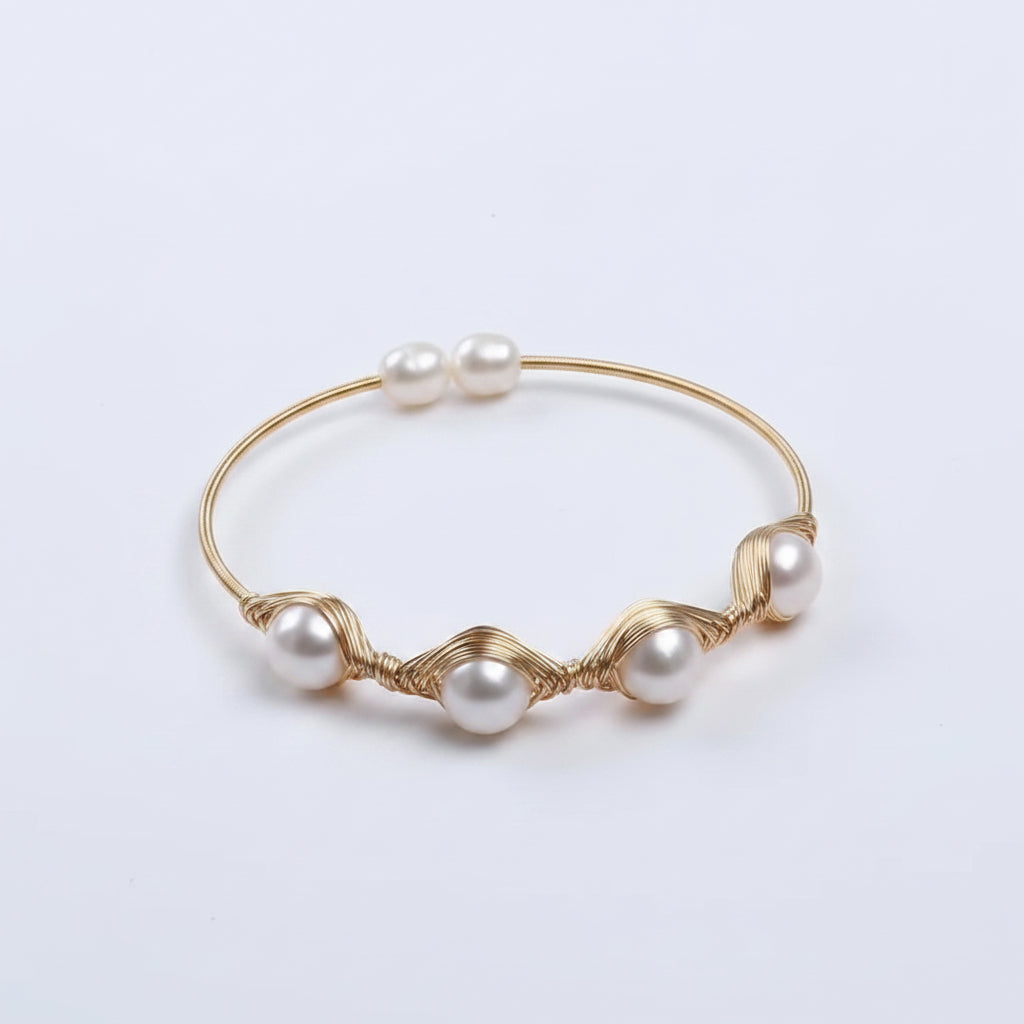 Gold Memory Wire Bracelet