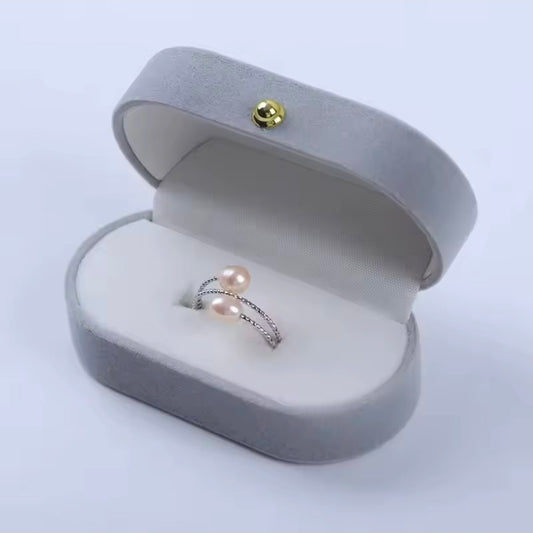 Silver Plated Freshwater Pearl Ring
