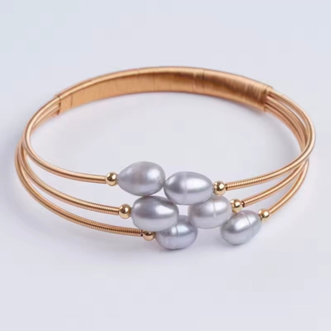 Gold Memory Wire Bracelet