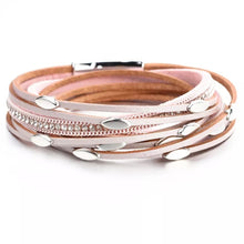 Classic Leather Bling Wrap Bracelet